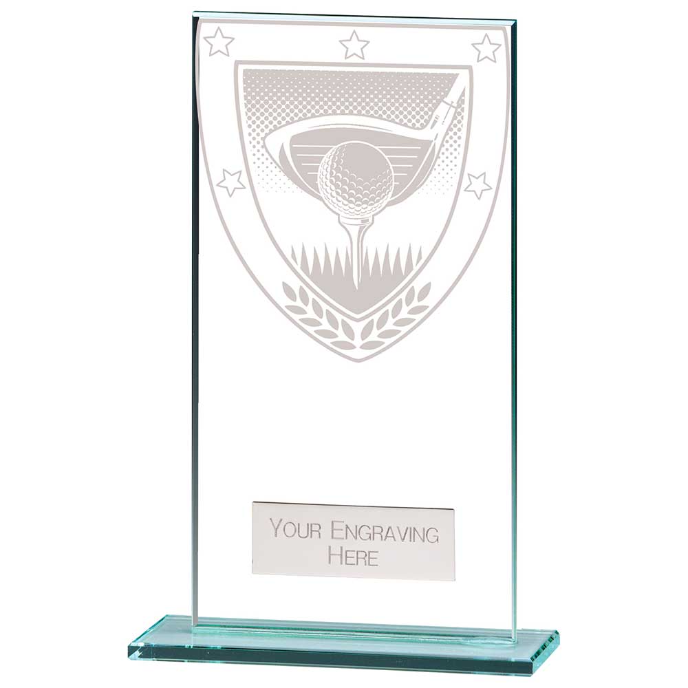 Millennium Golf Jade Glass Award 160mm