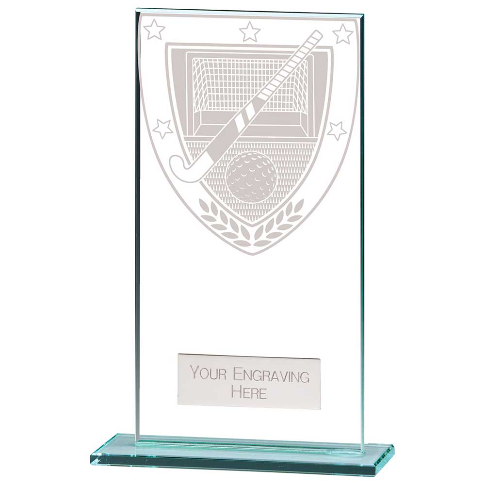 Millennium Hockey Jade Glass Award 160mm