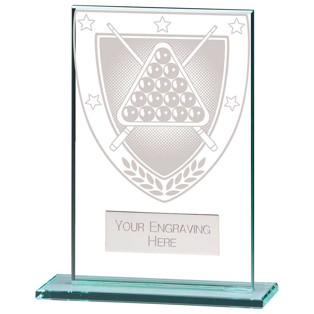 Millennium Snooker Jade Glass Award 125mm