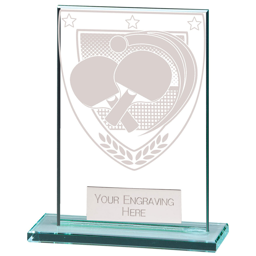 Millennium Table Tennis Jade Glass Award 80mm