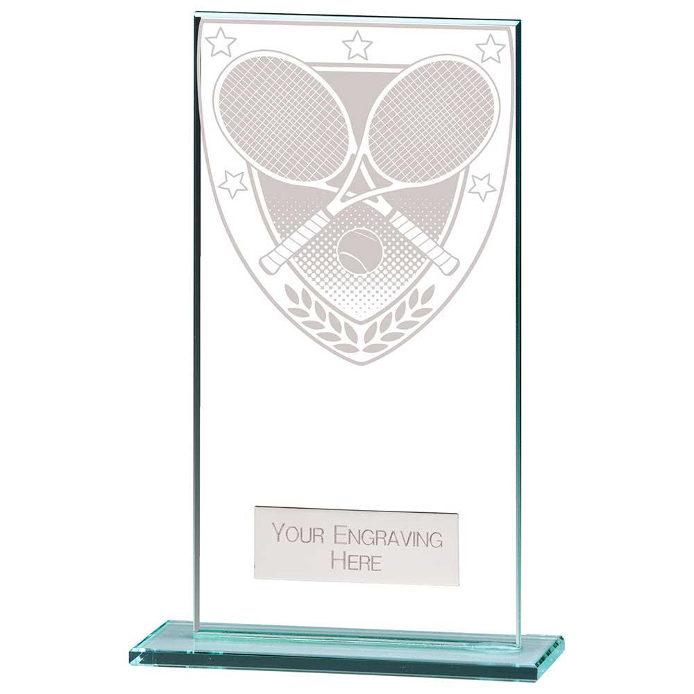 Millennium Tennis Jade Glass Award 160mm