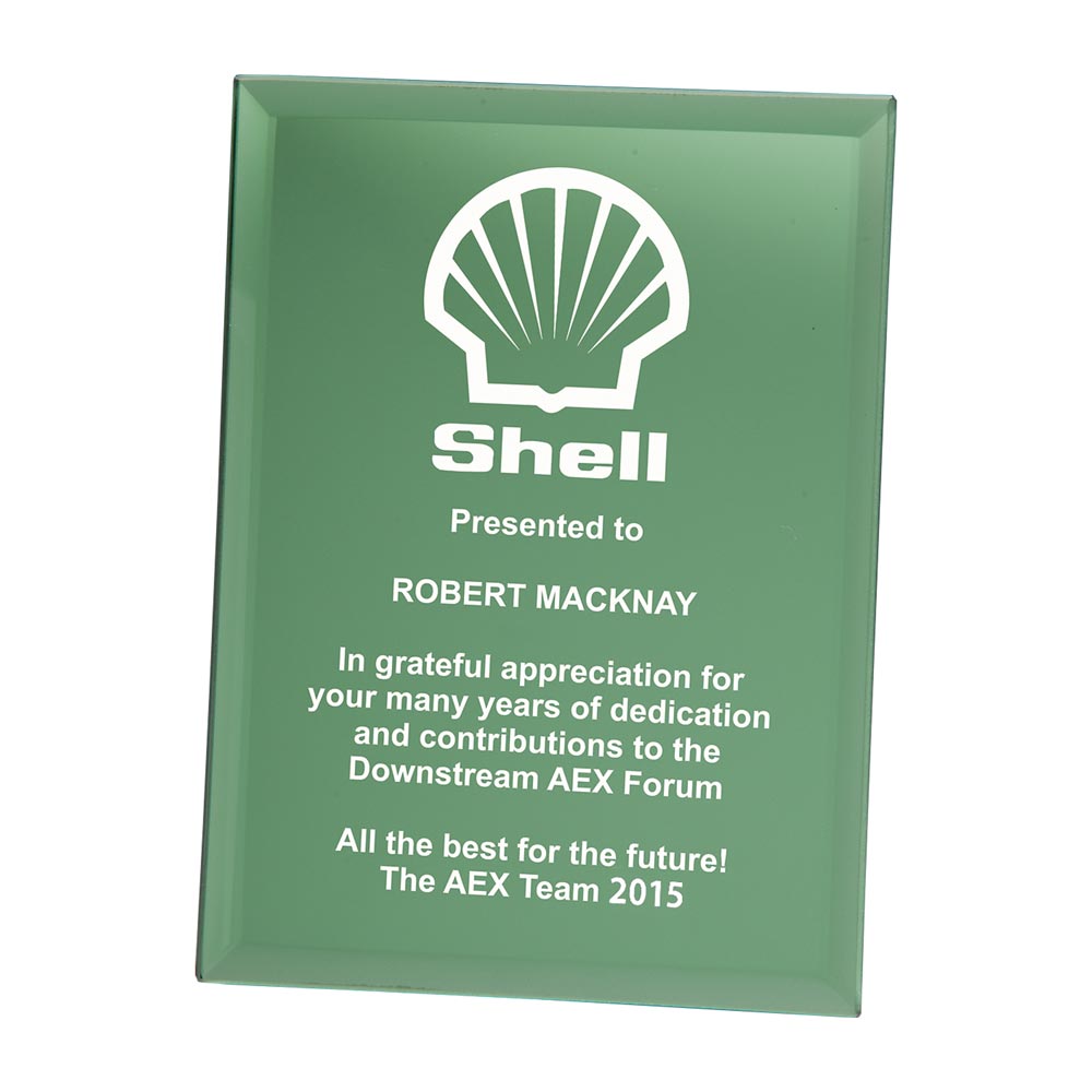Mirage Emerald Green Mirrored Plaque 200mm (5mm Thick)