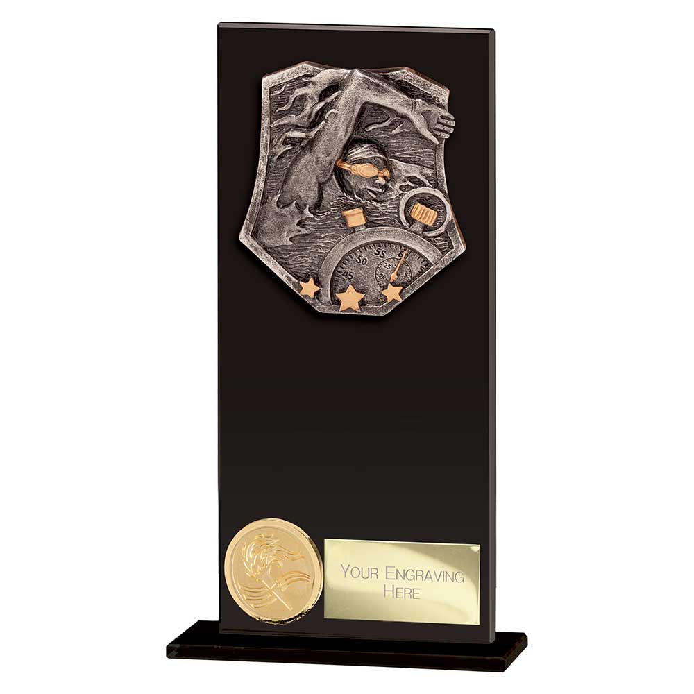Titan Hero Swimming Glass Award Jet Black 180mm