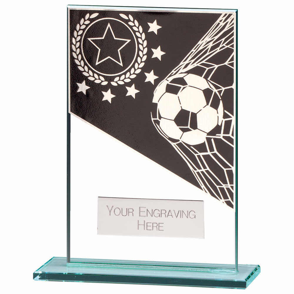 Mustang Football Jade Glass Award 125mm