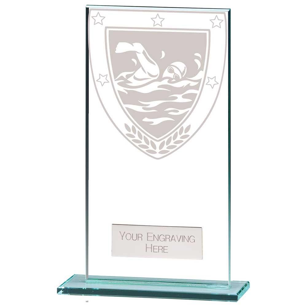 Mustang Swimming Jade Glass Award 140mm