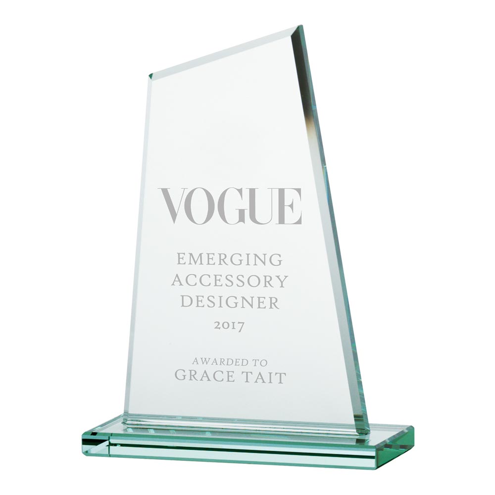 Vanquish Jade Glass Award 150mm  (8mm Thick)