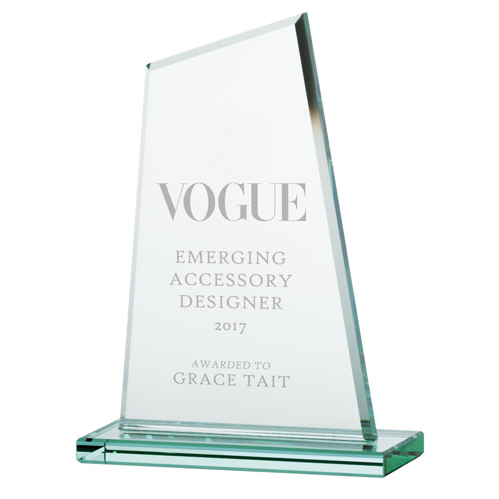 Vanquish Jade Glass Award 200mm  (8mm Thick)