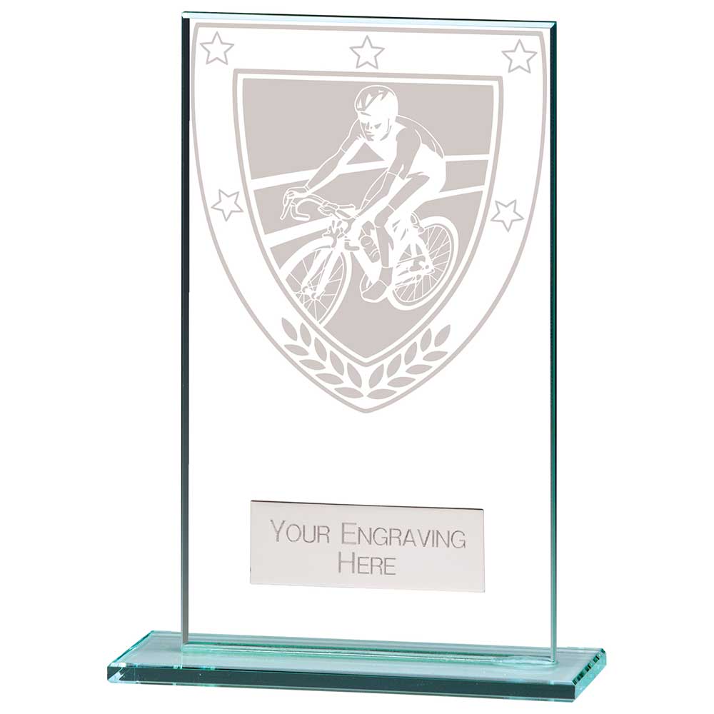 Millennium Cycling Jade Glass Award 140mm