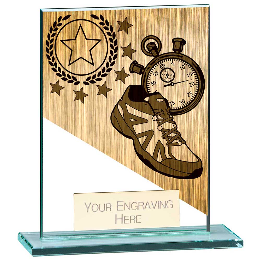 Mustang Running Jade Glass Award 110mm