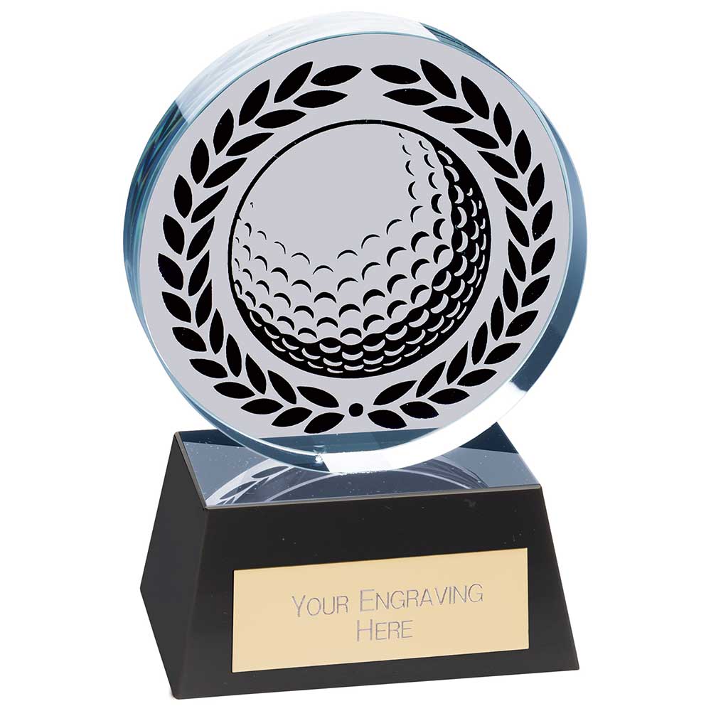 Emperor Golf Crystal Award 125mm  (20mm Thick)