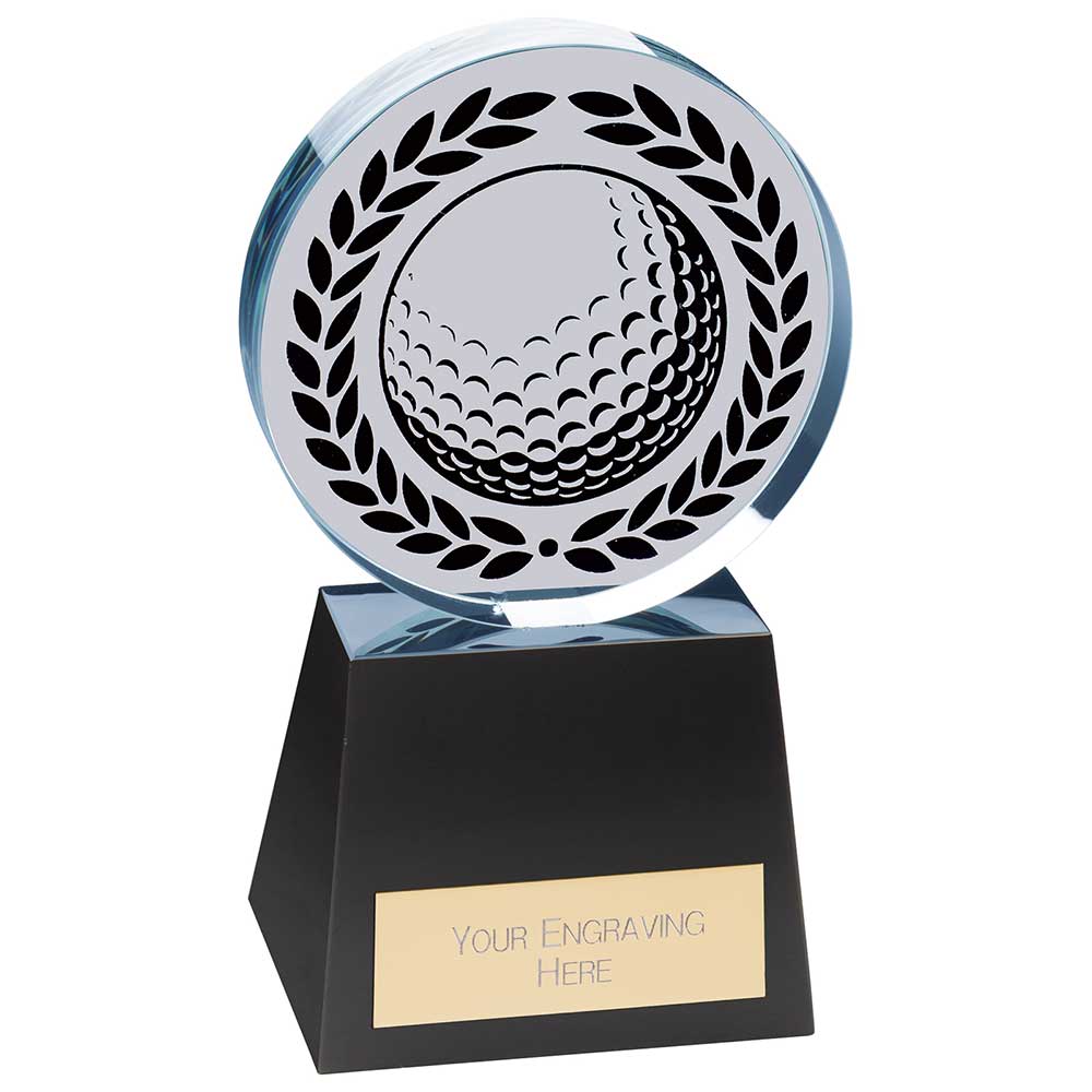 Emperor Golf Crystal Award 155mm  (20mm Thick)