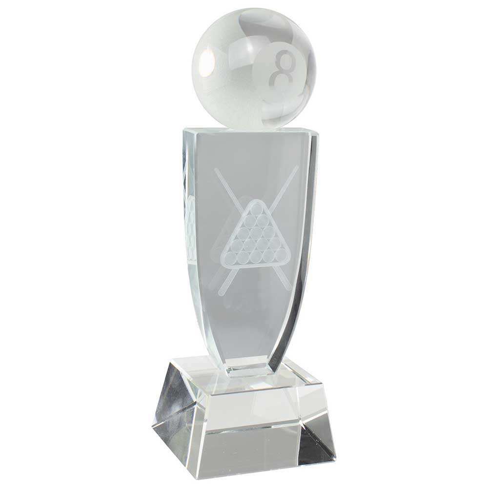Reflex Pool Crystal Award 180mm  (60mm Thick)