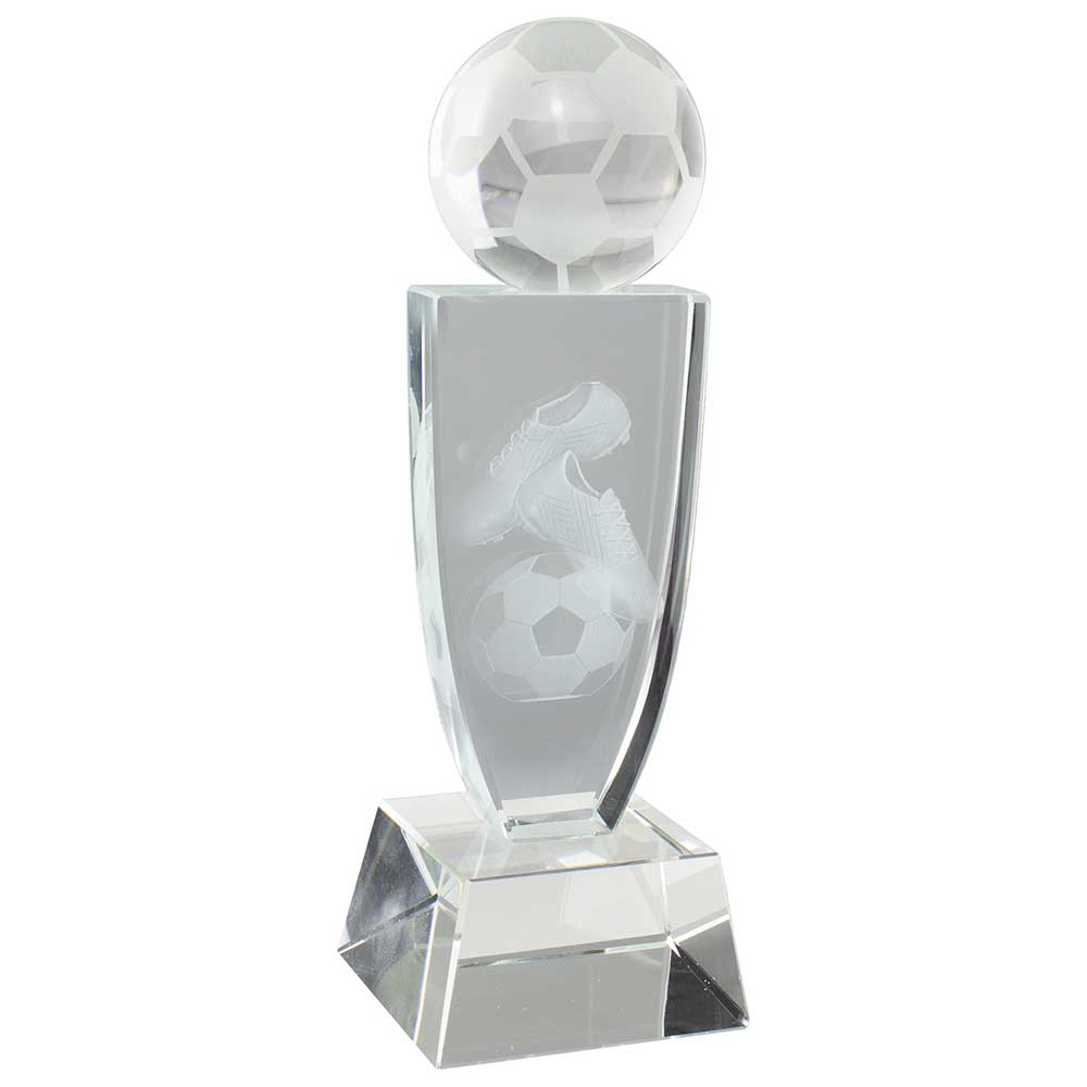 Reflex Football Crystal Award 180mm  (60mm Thick)