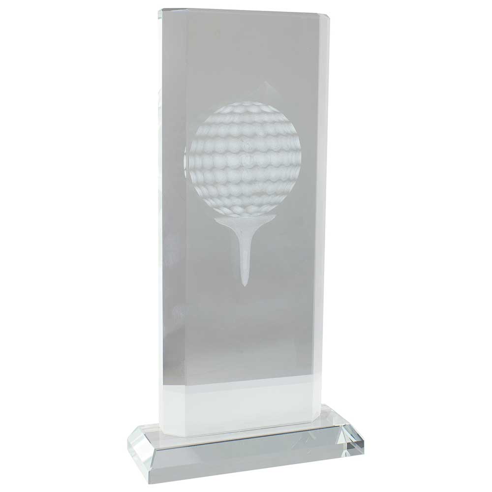 Motivation Golf Crystal Award 205mm  (20mm Thick)