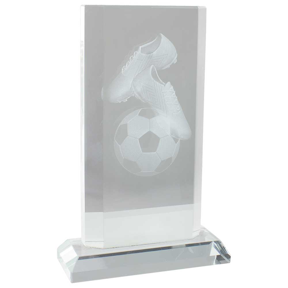 Motivation Football Crystal Award 165mm  (20mm Thick)