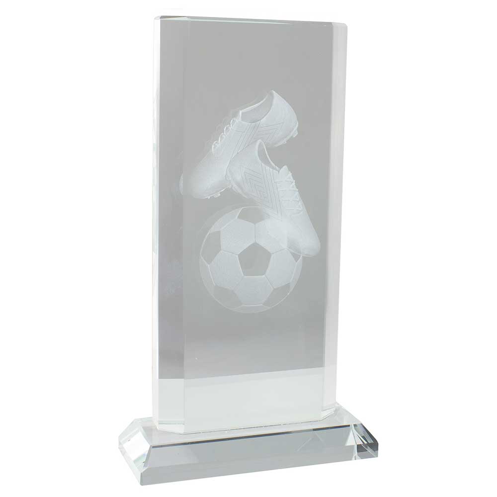 Motivation Football Crystal Award 185mm  (20mm Thick)
