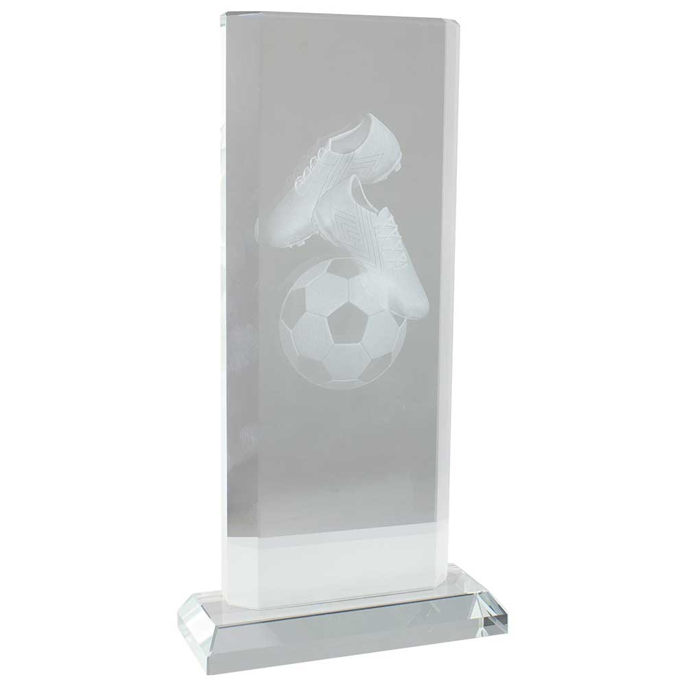 Motivation Football Crystal Award 205mm  (20mm Thick)