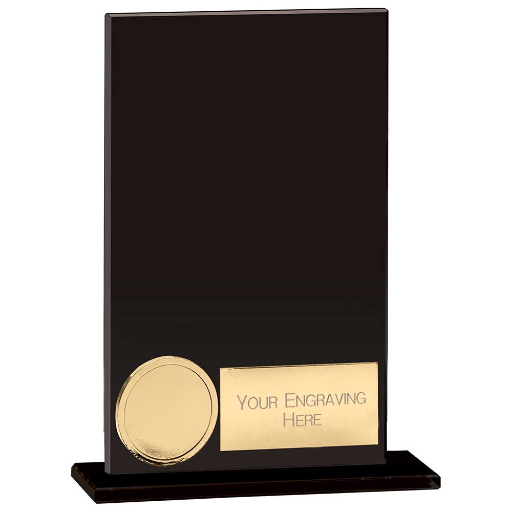 Hero Glass Award Jet Black 140mm  (5mm Thick)