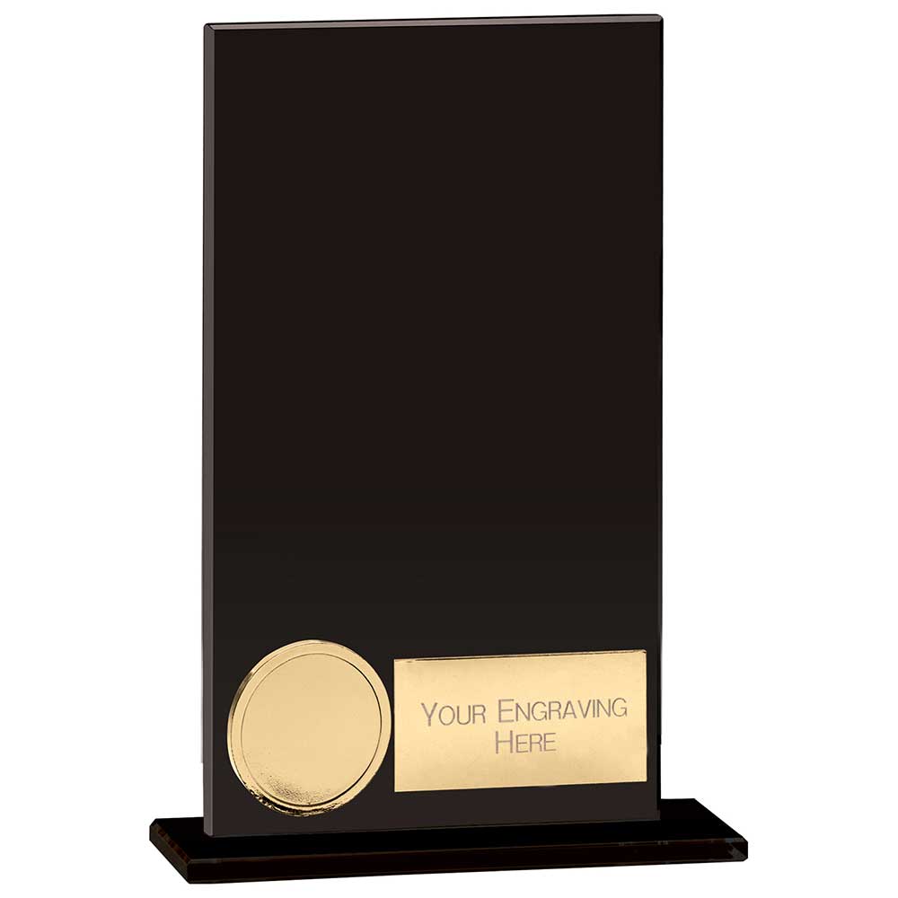Hero Glass Award Jet Black 125mm  (5mm Thick)