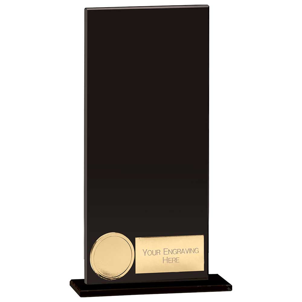 Hero Glass Award Jet Black 180mm  (5mm Thick)