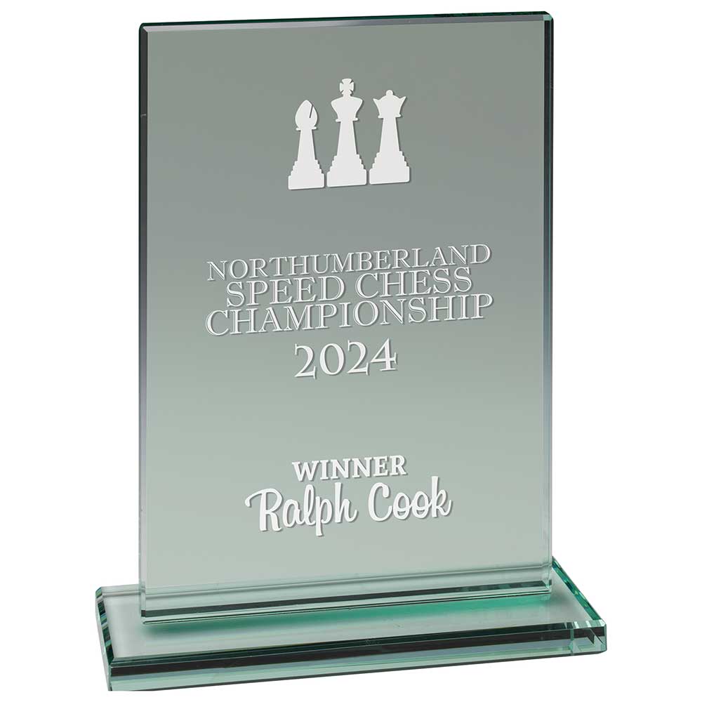 Kraken Jade Glass Award 150mm  (10mm Thick)