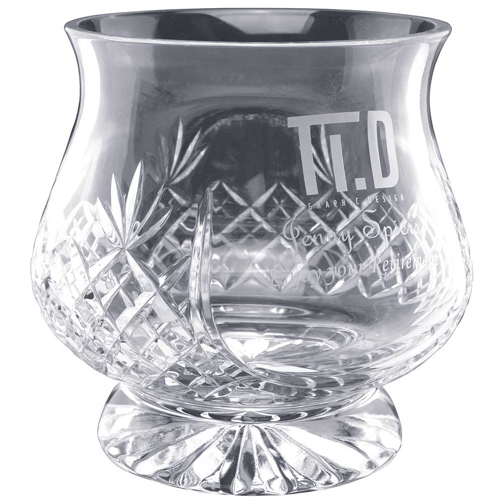Lindisfarne Saint Finan Crystal Vase 140mm (140mm Width)