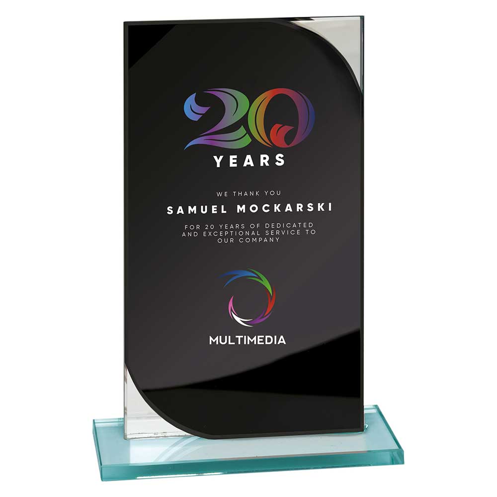 Seismic Multisport Mirror Glass Award Black & Silver 170mm (8mm Thick)