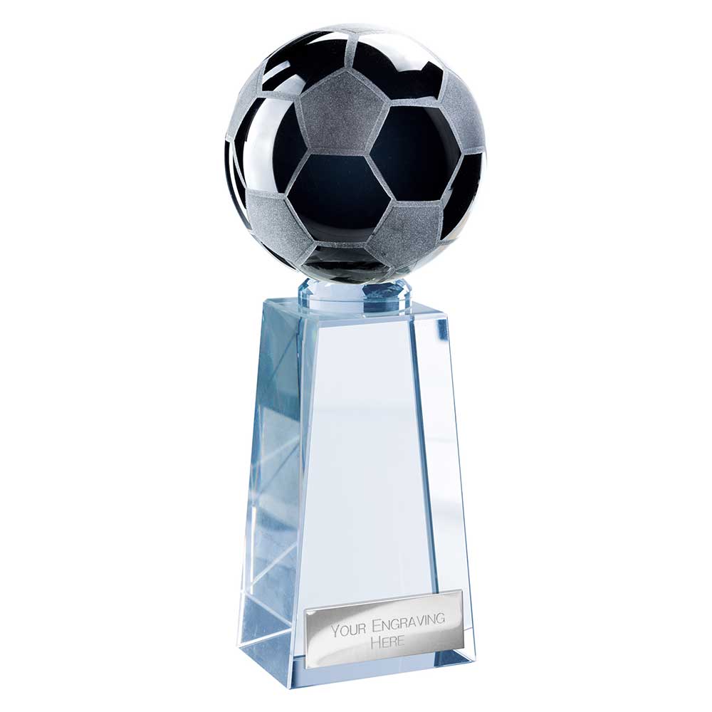 Cataclysm Football Glass Black & Clear 145mm  (40mm Thick)