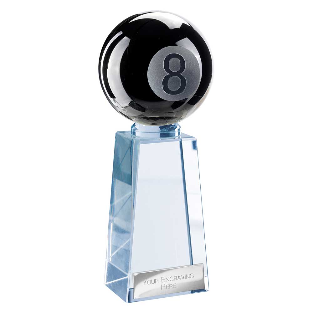 Cataclysm Pool Glass Black & Clear 145mm  (40mm Thick)