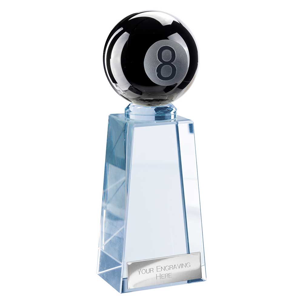 Cataclysm Football Glass Black & Clear 165mm  (40mm Thick)