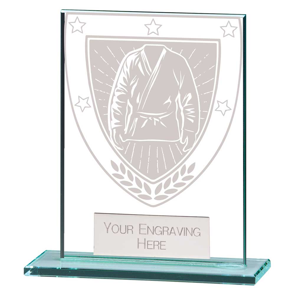 Millennium Martial Arts Jade Glass Award 110mm