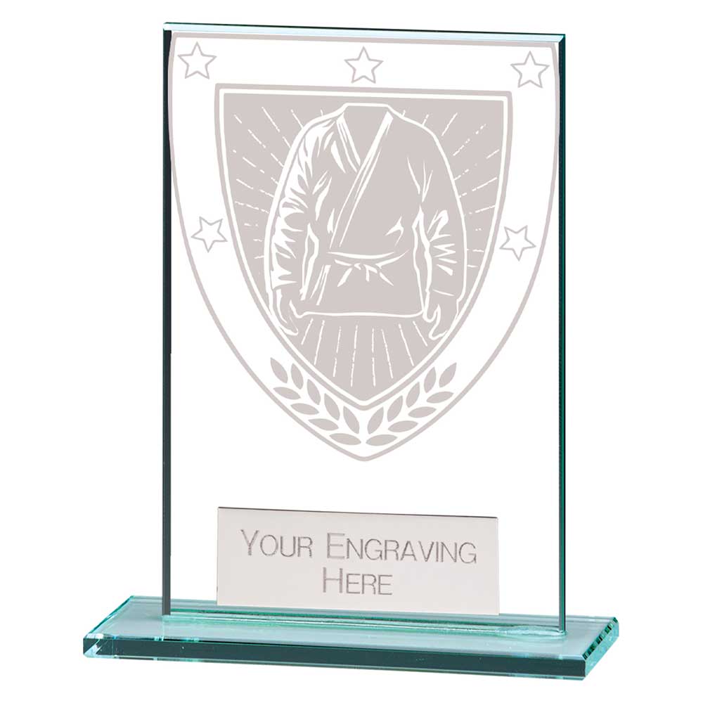 Millennium Martial Arts Jade Glass Award 80mm