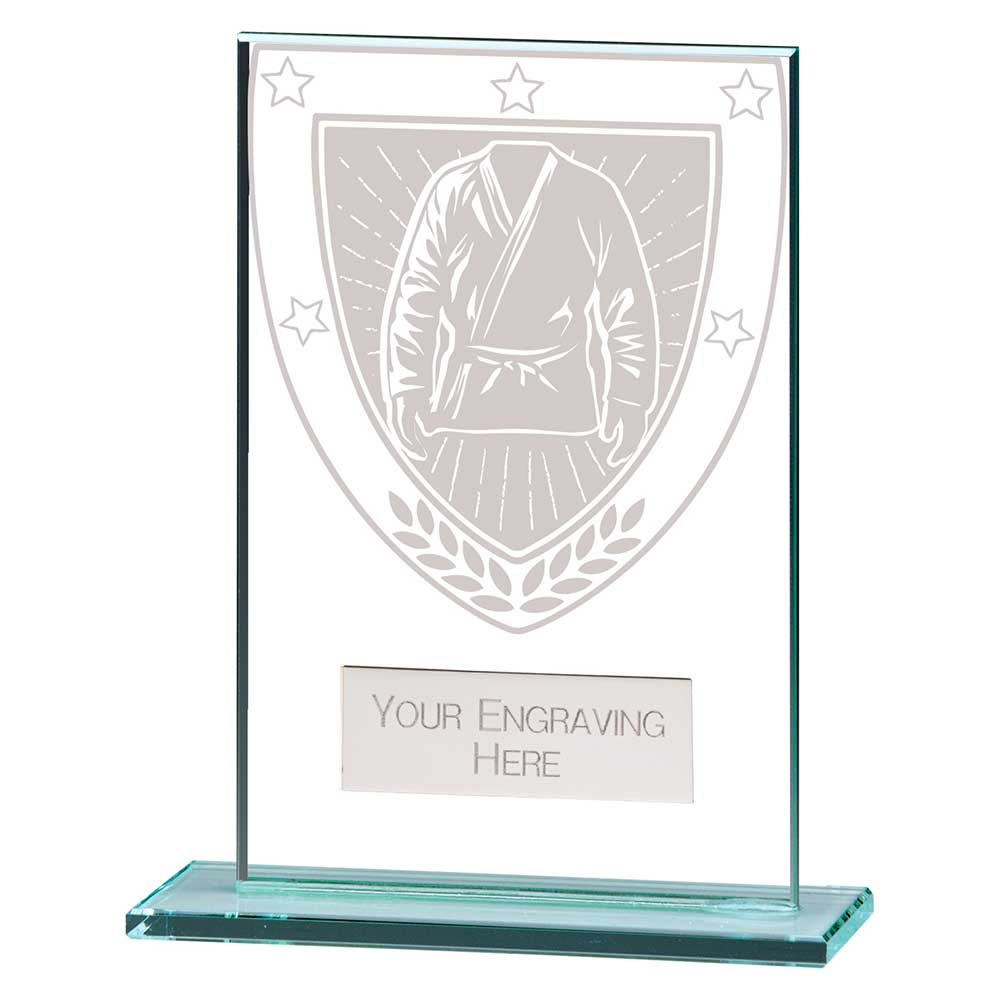 Millennium Martial Arts Jade Glass Award 125mm