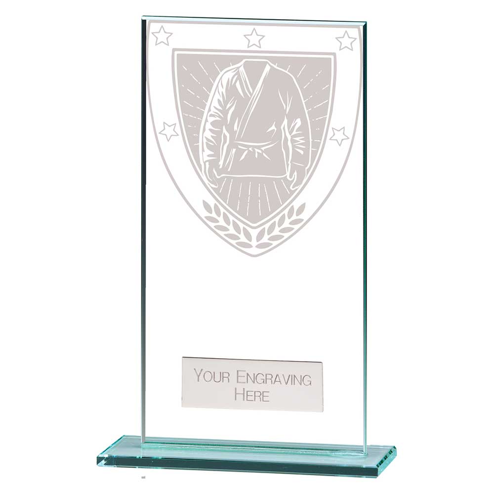 Millennium Martial Arts Jade Glass Award 160mm
