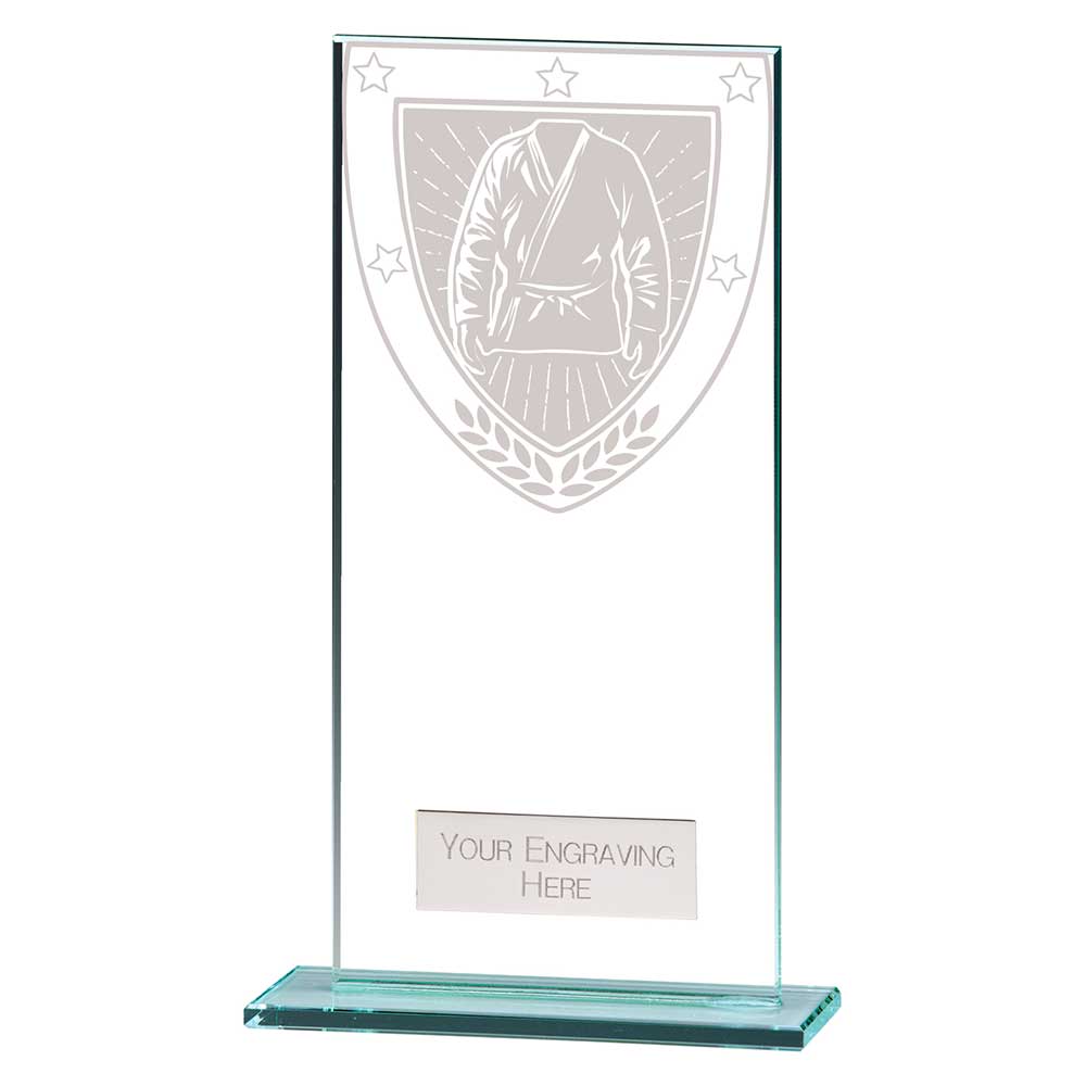Millennium Martial Arts Jade Glass Award 180mm