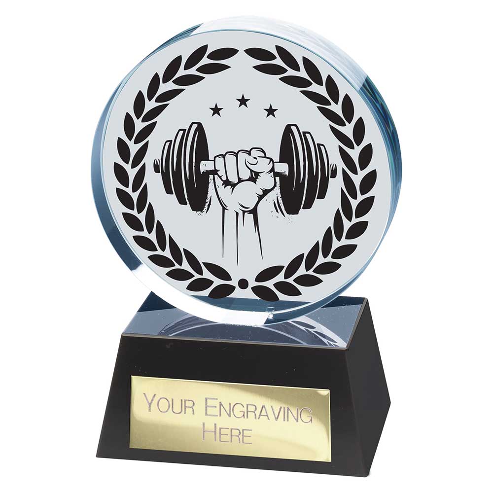 Emperor Weightlifting Crystal Award 125mm