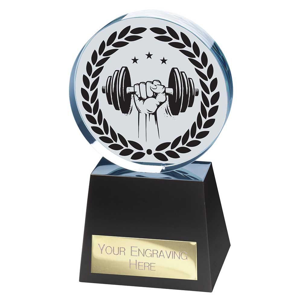 Emperor Weightlifting Crystal Award 155mm