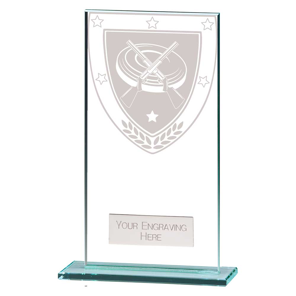 Millennium Clay Pigeon Jade Glass Award 160mm