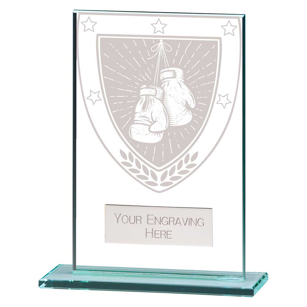 Millennium Boxing Jade Glass Award 125mm