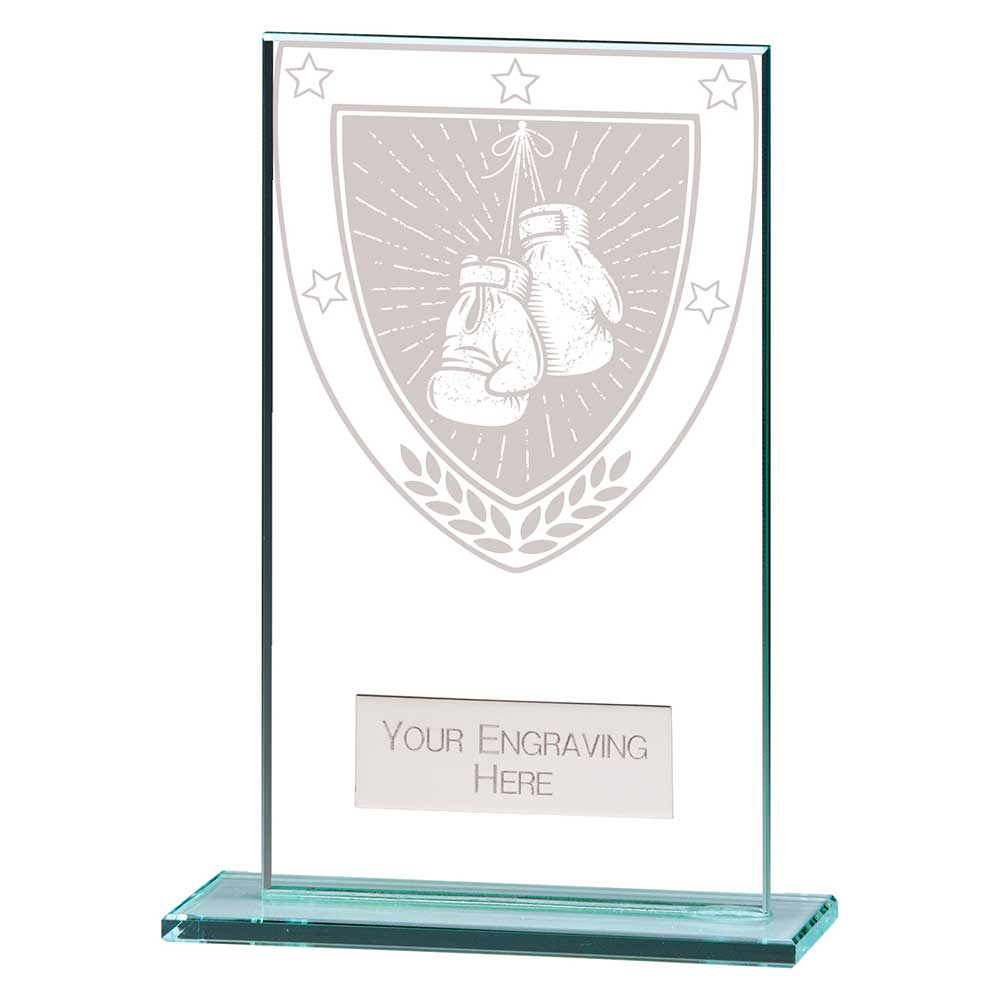 Millennium Boxing Jade Glass Award 140mm