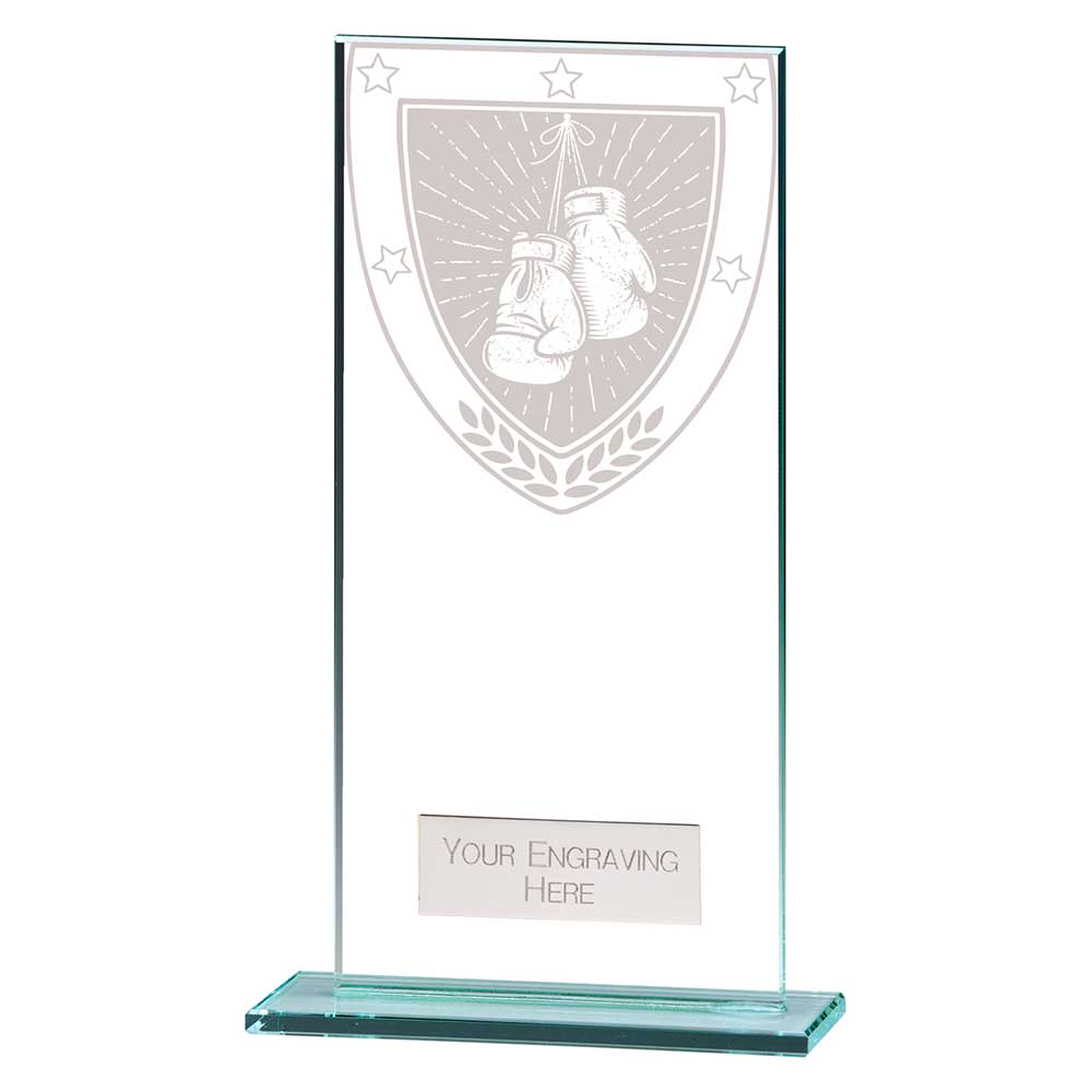 Millennium Boxing Jade Glass Award 180mm