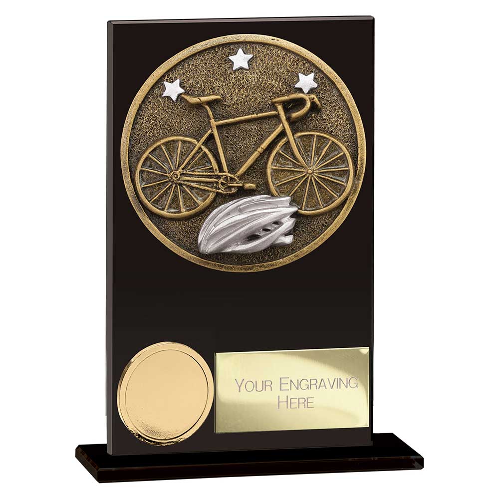 Ikon Hero Cycling Glass Award Jet Black 125mm