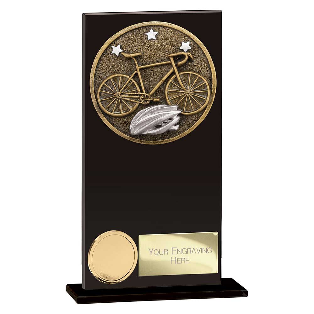 Ikon Hero Cycling Glass Award Jet Black 160mm
