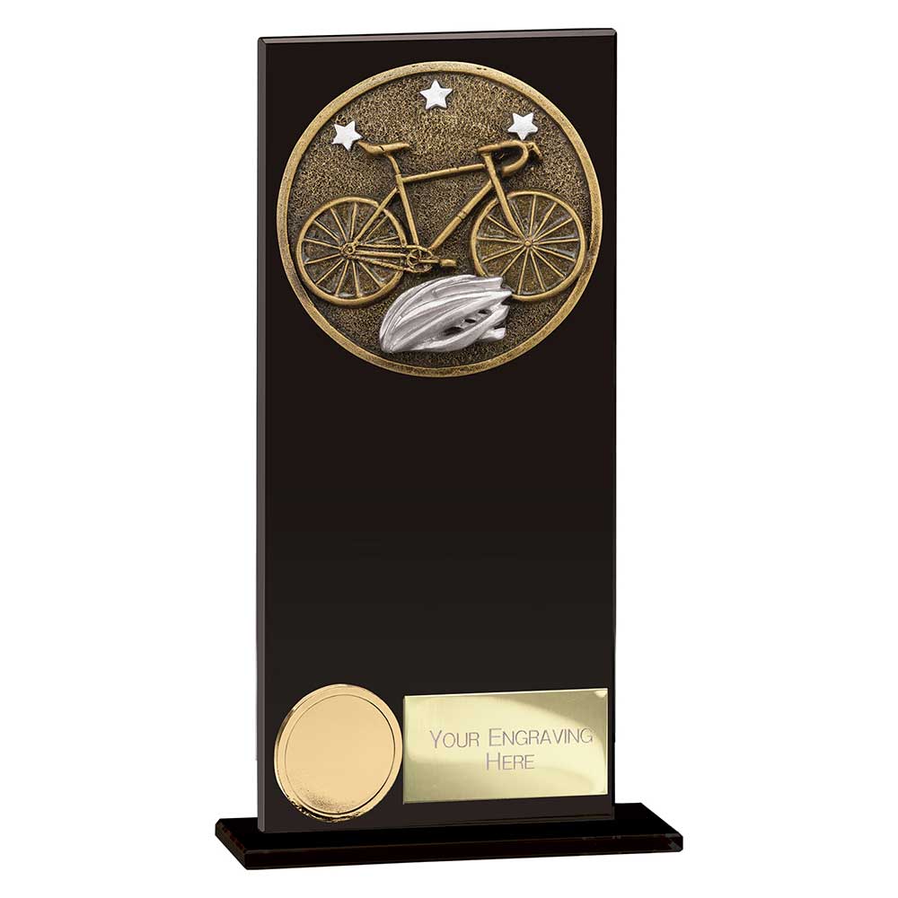Ikon Hero Cycling Glass Award Jet Black 180mm