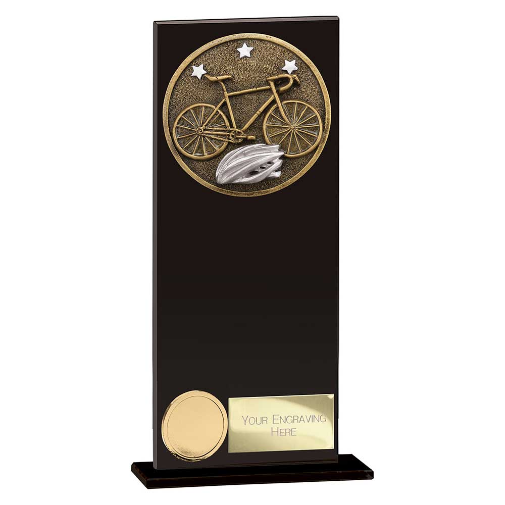Ikon Hero Cycling Glass Award Jet Black 200mm