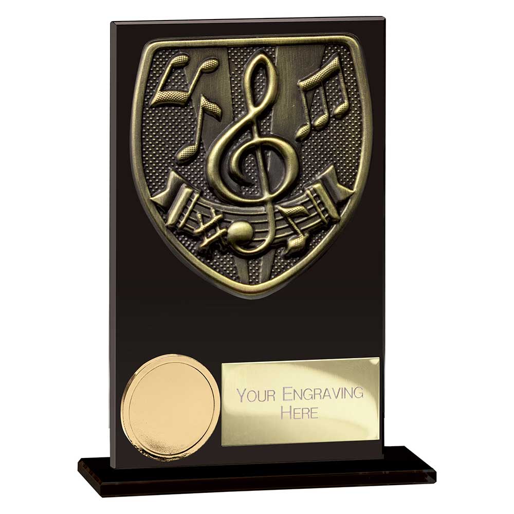 Cobra Music Glass Award Jet Black 125mm