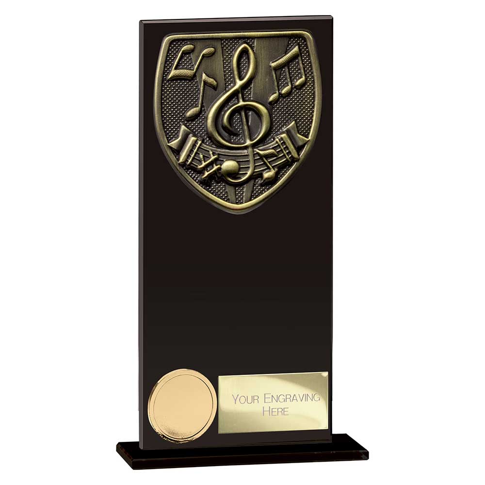 Cobra Music Glass Award Jet Black 180mm