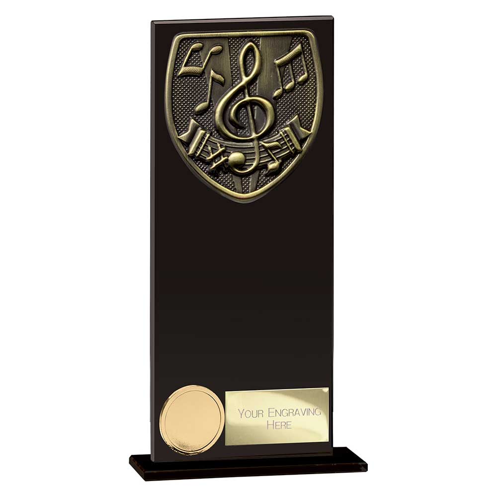 Cobra Music Glass Award Jet Black 200mm