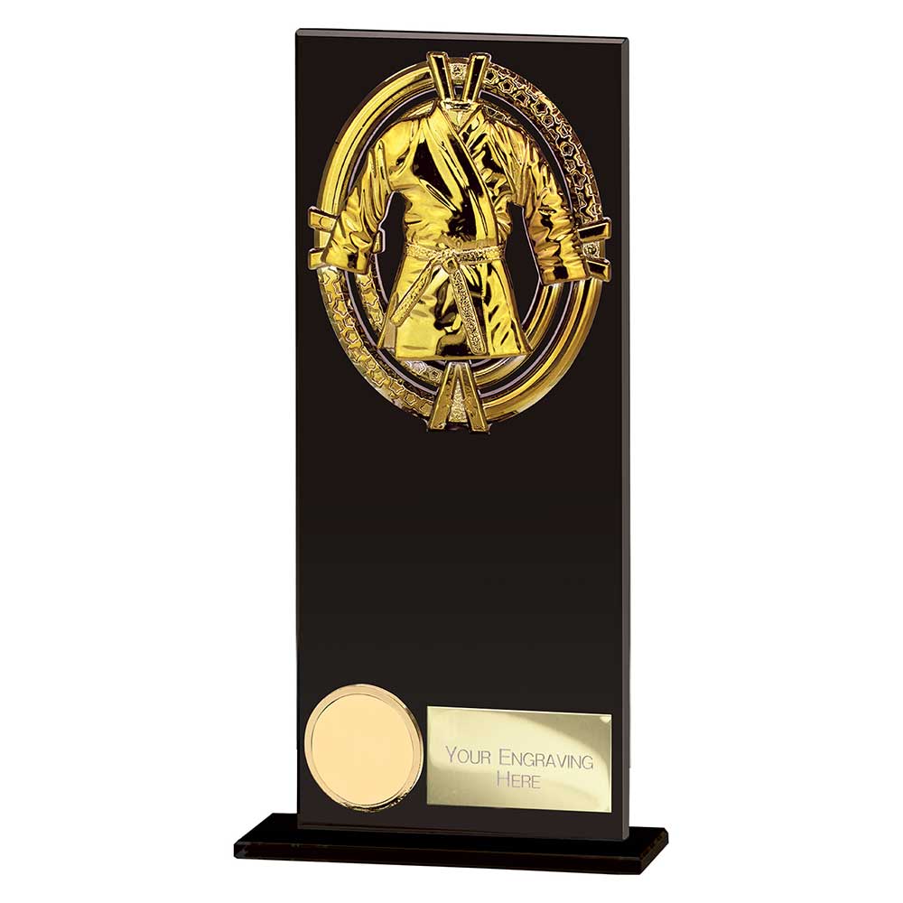 Maverick Fusion Martial Arts Black Glass 200mm