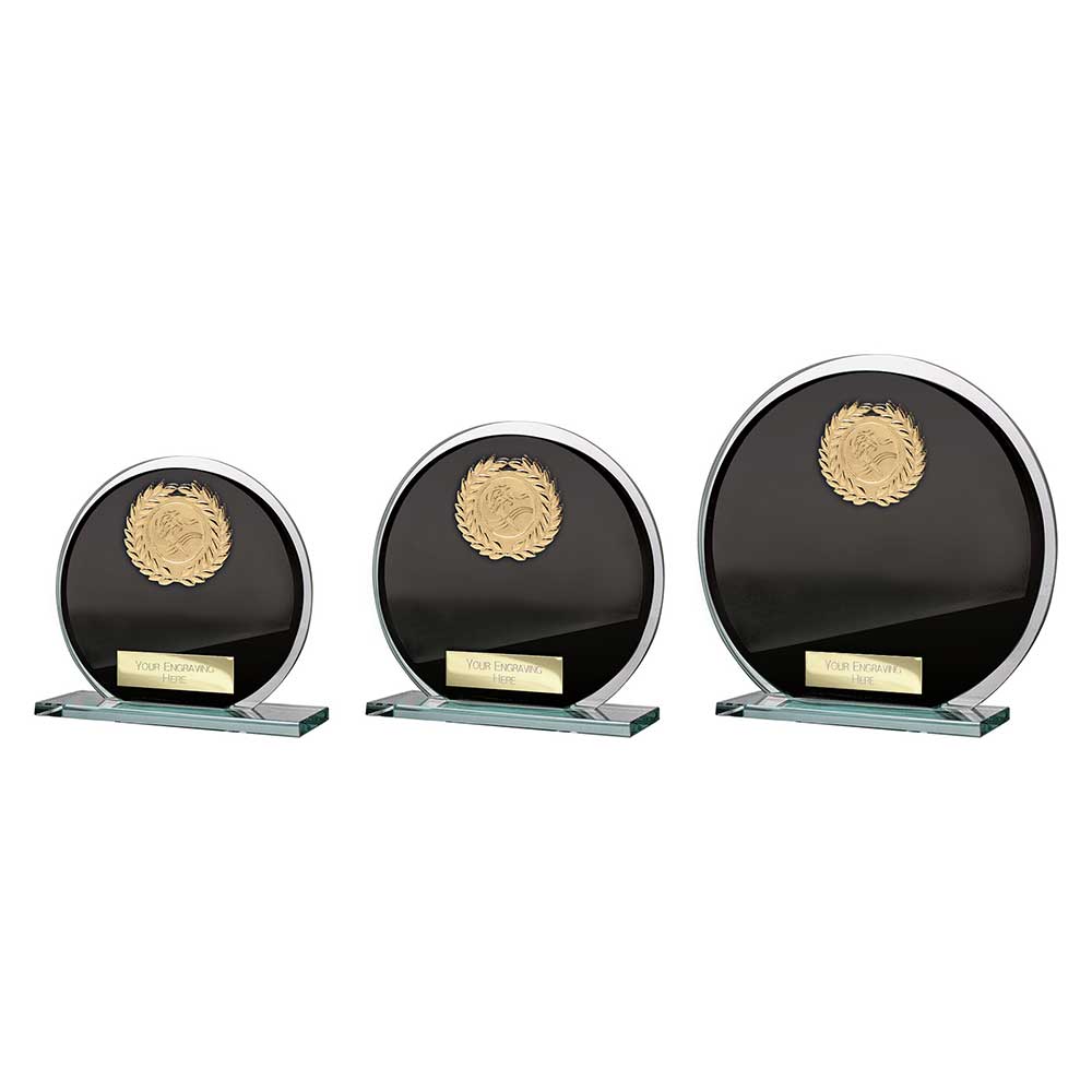 Seismic Multisport Circle Plaque Black & Silver 125mm